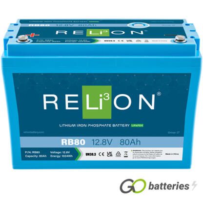 RB80 Relion Lithium LiFePO4 12V 80Ah Battery - Image 2