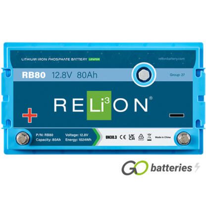 RB80 Relion Lithium LiFePO4 12V 80Ah Battery - Image 3