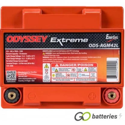 ODS-AGM42L Odyssey Extreme Series Battery 12V 42Ah (PC1200) - Image 4