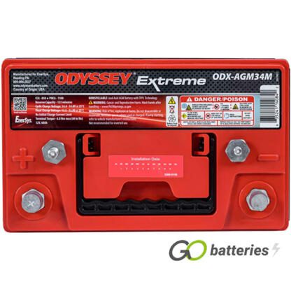 ODX-AGM34M Odyssey Extreme Marine Battery 12V 65Ah 34M-PC1500 (NSB-AGM34M) - Image 4