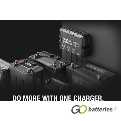 NOCO GENIUS GENPRO 10X3 12V 10-Amp 3-Bank On-Board Smart Battery Charger - Image 6