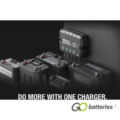 NOCO GENIUS GENPRO 10X4 12V 10-Amp 4-Bank On-Board Smart Battery Charger - Image 6