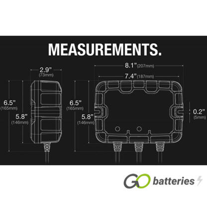 NOCO GENIUS GENPRO 10X2 12V 10-Amp 2-Bank On-Board Smart Battery Charger - Image 10