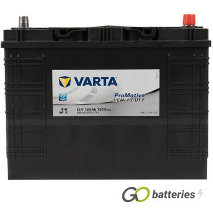 J1 Varta Promotive Heavy Duty Battery 12V 125Ah 625 012 072 (647) (655) - Image 2