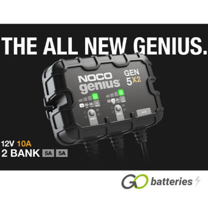 NOCO GENIUS GEN 5X2 12V 5-Amp 2-Bank On-Board Smart Battery Charger - Image 2