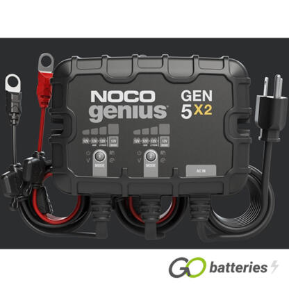 NOCO GENIUS GEN 5X2 12V 5-Amp 2-Bank On-Board Smart Battery Charger - Image 5
