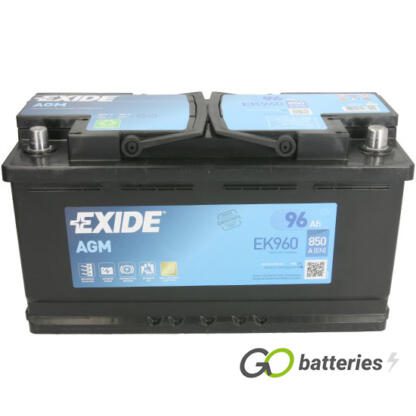 EK960 EXIDE AGM Start-Stop Battery 12V 96Ah (017AGM) (019AGM) - Image 2