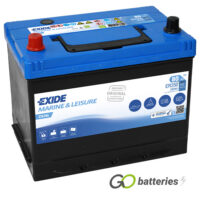 ER350 EXIDE Dual Purpose Marine Leisure Battery 12V 80Ah (L85) (678)