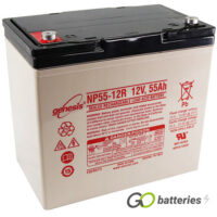 NP55-12 ENERSYS GENESIS VRLA Battery 12V 55Ah