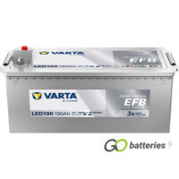 LED190 Varta Professional EFB Dual Purpose Leisure Battery 930 190 105