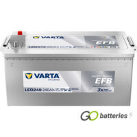 LED240 Varta Professional EFB Dual Purpose Leisure Battery 930 240 120