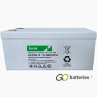 LSLC260-12 Lucas AGM Battery 12V 260Ah