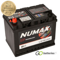 LV22MF Numax Sealed Leisure Battery 12V 75Ah