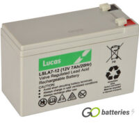 LSLA7-12 Lucas AGM Battery 12V 7Ah