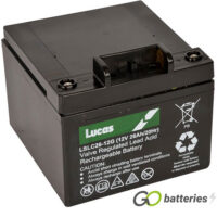 LSLC26-12G Lucas AGM Golf Battery 12V 26Ah