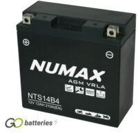 YT14B-4 Numax AGM Motorcycle Battery 12V 12Ah (NTS14B4) (YT14B4)
