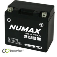 YTZ7S Numax AGM Motorcycle Battery 12V 6Ah (NTZ7S)