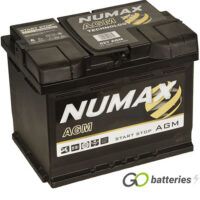 027AGM Numax AGM Start-Stop Battery 12V 60Ah