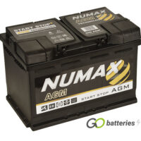 096 AGM Numax AGM Start-Stop Battery 12V 70Ah