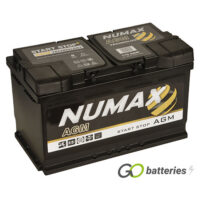 115AGM Numax AGM Start-Stop Battery 12V 80Ah