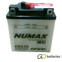 6N6-3B Numax Motorcycle Battery 6V 6Ah (6N63B)
