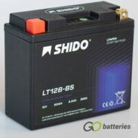 YT12B-4 Shido Lithium Motorcycle Battery LiFePO4 LT12B-BS (YT12B4) (YT12B-BS)
