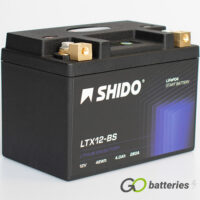 YTX12-BS Shido Lithium Motorcycle Battery LiFePO4 LTX12-BS (YTX12BS)