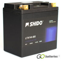 YTX14-BS Shido Lithium Motorcycle Battery LiFePO4 LTX14-BS (YTX14BS)