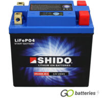 YB14L-A2 Shido Lithium Motorcycle Battery LiFePO4 LTX14AHL-BS Q (YB14LA2)