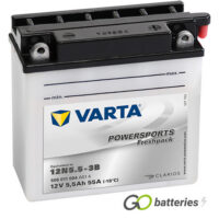 12N5.5-3B Varta Freshpack Motorcycle Battery 12V 5.5Ah 506 011 004