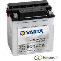 YB10L-A2 Varta Freshpack Motorcycle Battery 12V 11Ah 511 012 009 (511 012 015) (YB10LA2) (12N10-3A, 12N10-3A-1, 12N10-3A-2)
