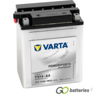 YB14-A2 Varta Freshpack Motorcycle Battery 12V 14Ah (YB14A2) 514 012 014 (514 012 019)