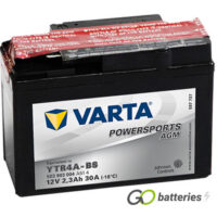 YTR4A-BS Varta AGM Motorcycle Battery 12V 2.3Ah 503 903 004 (YTR4ABS)