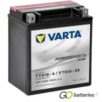 YTX16-BS Varta AGM Motorcycle Battery 12V 14Ah 514 902 022 (514 902 021) (YTX16BS)
