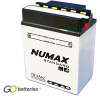 YB14A-A2 Numax Motorcycle Battery 12V 14Ah (YB14AA2)