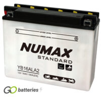 YB16AL-A2 Numax Motorcycle Battery 12V 16Ah (YB16ALA2)