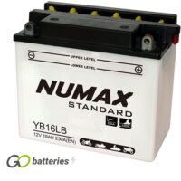 YB16L-B Numax Motorcycle Battery 12V 19Ah (YB16LB)